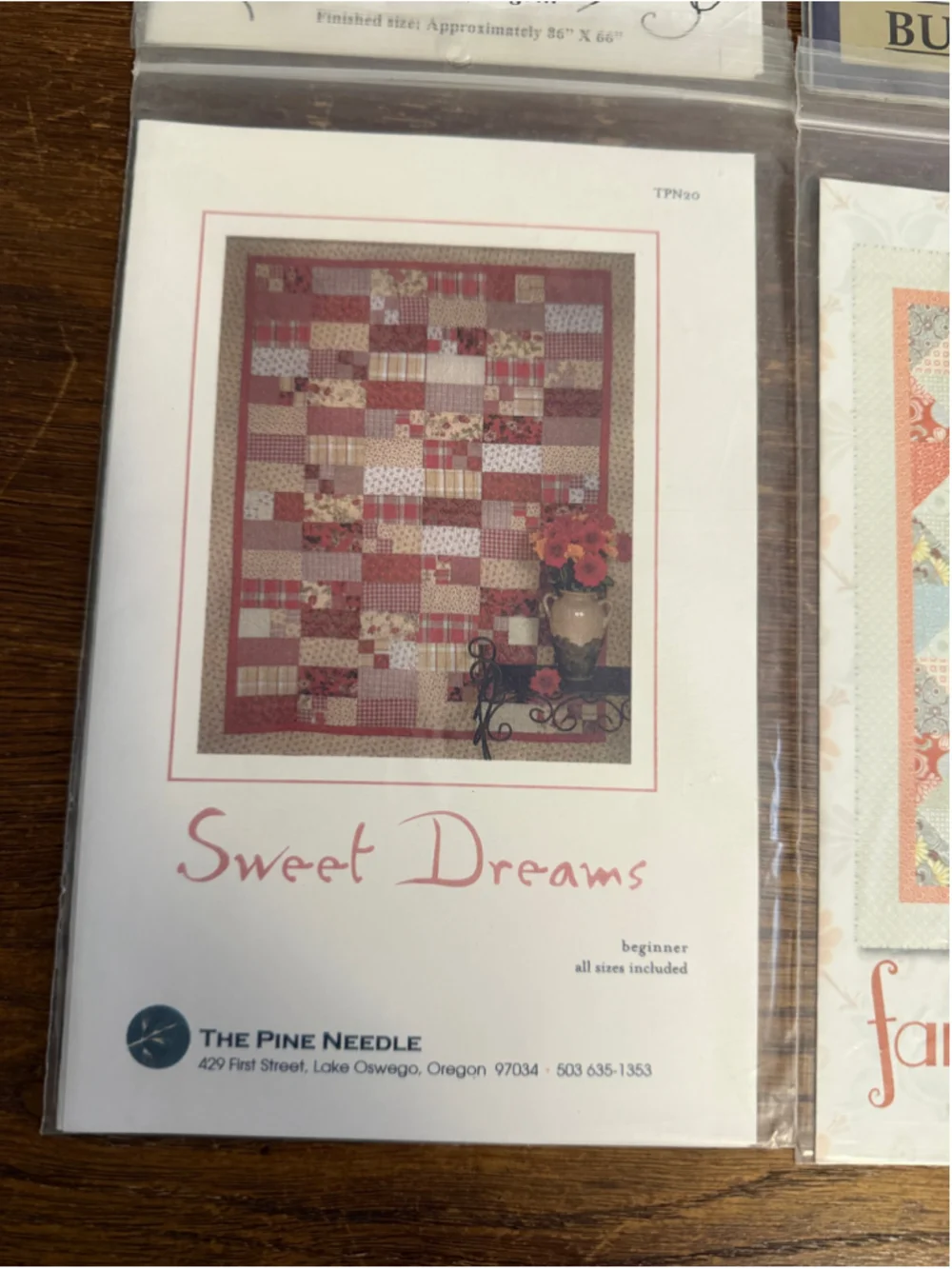 Vintage Quilt Pattern Lot of 9 New Unused The Pine Needle Moda Cozy Quilt OOP